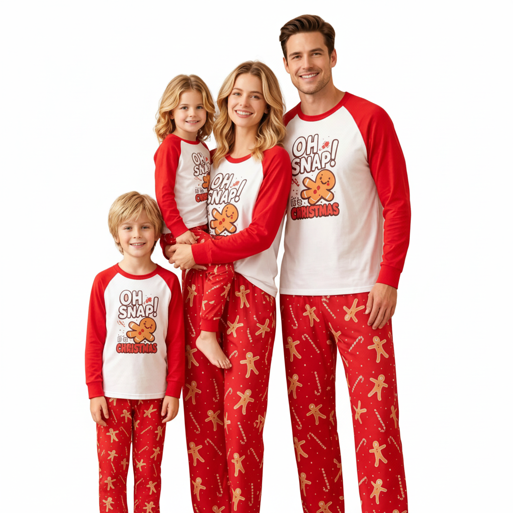 Christmas Pajamas White Background